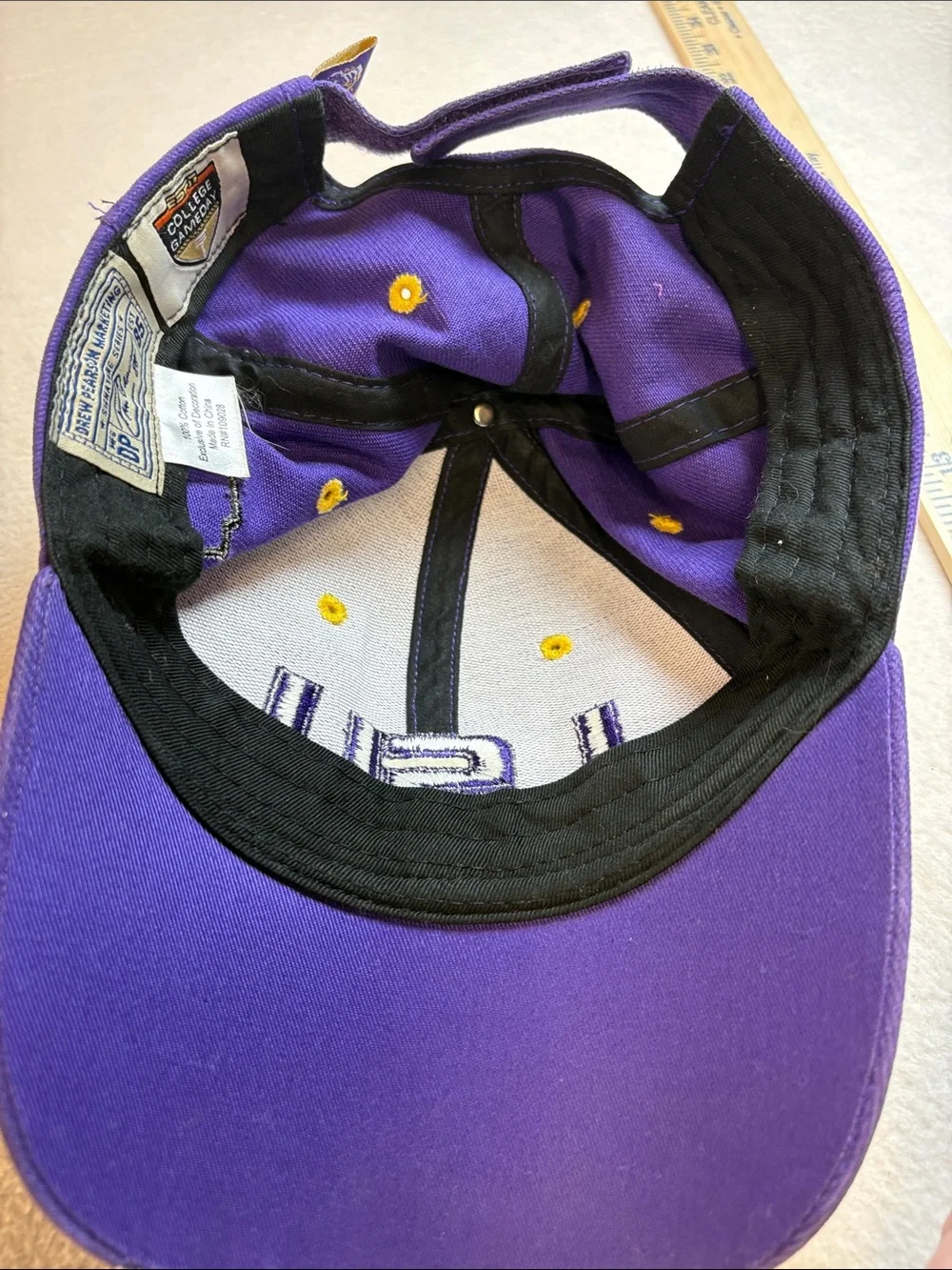 LSU Purple & Gold Tiger Logo Baseball Cap
